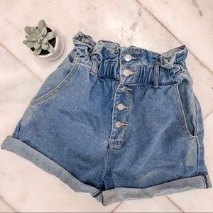 Denim shorts